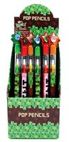 TINYMILLS 24 Pcs Pixel Miner Themed Multi Point Pencils