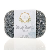 Aira Soap Saver - Soap Dish & Soap Holder Accessory - BPA Free Shower & Bath Soap Holder - Drains Water, Circulates Air, Extends Soap Life - Easy to Clean, Fits All Soap Dish Sets (Gray, 1 Pack)