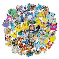 Meet Holiday Pokemon Stickers 60 pcs Laptop Stickers,Motorcycle Bicycle Luggage Decal Graffiti Patches for Teens