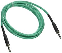Musician's Gear Braided Instrument Cable 1/4" Green 10 ft.