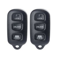ECCPP 2X 3 Buttons Keyless Entry Car Key Remote Fob Replacement fit for 99-2009 Toyota 4Runner/ 98-1999 Toyota Avalon/ 01-2007 Toyota Sequoia HYQ12BBX HYQ12BAN HYQ1512Y