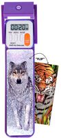 Mark-My-Time 3D "FLIP" Snow Wolf/Tiger Digital LED Booklight Reading Timer