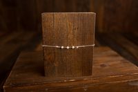 Ivory Mohair Tieback Headband, Photography Prop, Newborn, Toddler, Child, Adult (Pearl Trio)