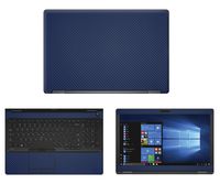 Decalrus - Protective Decal for Dell Latitude 5580 (15.6" Screen) Laptop Blue Carbon Fiber Skin case Cover wrap CFdellLatitude5580Blue