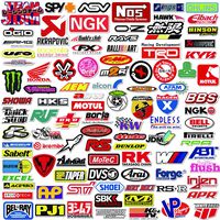 POP Sticker Car & Moto Modified Brand Logo Series Sticker Pack (103 pcs) Vinyl Stickers for Laptop,Car,Moto,Skateboard,Bike,Luggage,iPhone.Graffiti Decal for Family,Friends,Children,Adults-Waterproof