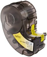 Brady XC-1000-595-CL-BK IDXPERT & LABXPERT Labels  B-595 Indoor/Outdoor Vinyl Film Black on Clear, Printable Area: 19.000" W x 1.000" H 1 roll (25ft.)/Cartridge