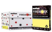 BOISE FIREWORX Premium Multi-Use Colored Paper, 8.5 x 11, Crackling Canary Yellow, 20 lb, 10 ream carton (5,000 Sheets)