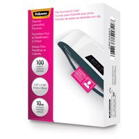 Fellowes Laminating Pouches, Thermal, ID Tag Size, 10 Mil, 100 Pack (52051)