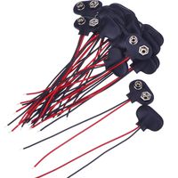 Pangda 20 Pack 9V Battery Clip Connector