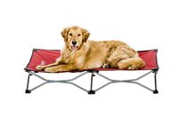 Carlson Pet Products Carlson Elevated Dog Bed, Indoor or Outdoor Dog Bed for Large Dogs, Red