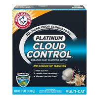 Arm & Hammer Cloud Control Platinum Clumping Cat Litter 37lb, Gray