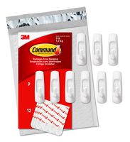 Command White Hooks (GP001-9NA)- 9 hooks and 12 strips