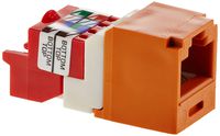 Panduit CJ5E88TOR Category-5E 8-Wire T-Style Jack Module, Orange
