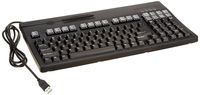 Unitech K2714U-B Dual Track Keyboard, Black