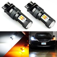 JDM ASTAR Extremely Bright 3030 Chipsets White/Yellow 3157 3155 3457 4157 Switchback LED Bulbs with Projector For Turn Signal Lights