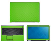 Decalrus - Protective Decal for Dell Latitude E5570 (15.6" Screen) Laptop Green Carbon Fiber Skin Skins Decal case Cover wrap CFlatitudeE5570Green