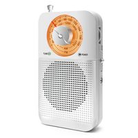Pocket Retro AM/FM Radio, Portable with Headphone Jack, Best Reception, Battery Operated Personal Transistor by 2 AA Battery for Walking，Joggingand Travelling