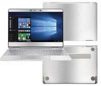 Decalrus - Protective Decal for HP Spectre x360 13-W013DX (13.3" Screen) Laptop Silver Texture Brushed Aluminum Skin Decal case Cover wrap BAspectre13_w013dxSilver
