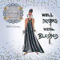 Shades of Color 2019 Girlfriends, A Sister's Sentiments African American Calendar by Cidne Wallace, 12 x 12 inches (19GF)