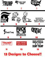 13 Choose!! Donald Trump President Funny/Political Election 2020 Vinyl Sticker Decal - Car, Laptop Wall Room (11" INCHES)