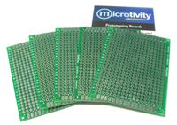 microtivity IM415 Double-Sided Prototyping Board (5x7cm, Pack of 5)