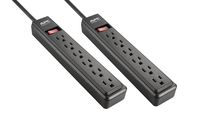 APC 6-Outlet Power Strip, 2-Pack (PZ62BDP)