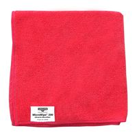 Unger ME40R MicroWipe Ultralite Microfiber Cloth, 16" Length x 16" Width, Red (Case of 10)