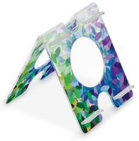 TrippNT 51271 Four Position, Audio Enhancing, Extreme Cool Falling Leaf Pattern Acrylic Universal iPad Air, Samsung Galaxy Note 10.1 and Amazon Kindle Fire HDX 8.9 Stand, 7" Width x 8" Height x 8" Depth