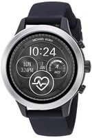 Michael Kors Women's Access Runway Touchscreen Watch with Stainless Steel and Silicone Strap, Black, 18 (Model: MKT5049)