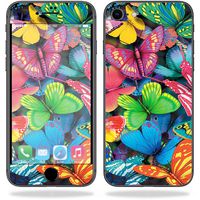 MightySkins Skin Compatible with Apple iPhone 8 - Butterfly Party | Protective, Durable, and Unique Vinyl Decal wrap Cover | Easy to Apply, Remove, and Change Styles | Made in The USA