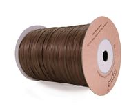 Ispie Rayon Raffia Ribbon Crochet Yarn 1/4" 100-Yard Chocolate
