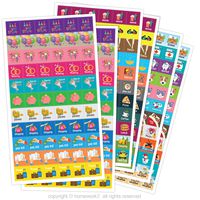 Planner Activity Stickers - Cute Designs, Homework2 - Daily Activities, Calendar Planner and Event Reminder Stickers, Pack of 396