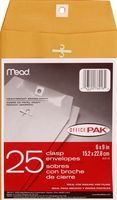 Mead 6X9 Clasp Envelopes, Office Pack 25 Count (76018)