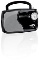 Weather X WR282B Portable NOAA Weather Band and AM/FM Radio - Black
