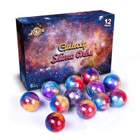 Joyjoz 12 Packs Party Favor Galaxy Slime, Slime Balls, Non-Sticky, Stress Relief, Super Soft & Squishy Fluffy & Stretchy Slime for Girls & Boys