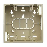 Leviton 42777-2IB Surface Mount Backbox, Dual Gang, Ivory, 1.45"