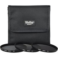 Vivitar VIV-FK3ND-49 3 Piece Filter Kit, 49mm (Black)