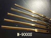 The Clean Cut Bowl Leaf Trimmer 19" M-9000S Series 10 Pieces Titanium Coated Replacement Serrated Stainless Cutting Blade