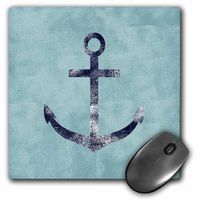 3dRose Nautical Blue Anchor Mouse Pad (mp_181239_1)