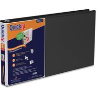 QuickFit, STW95011L, Deluxe Legal Spreadsheet View Binder, Landscape, 8 1/2 x 14, Black, Sold As 1 Each