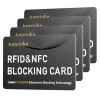 RFID Blocking Card | NFC Contactless Cards Protection | Protect Your Entire Wallet | No More Need for Single Sleeves | for Men or Women, Credit Card Holder, Wallets or Passport (White)