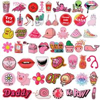 VSCO Girl Stuff,50 Pcs Stickers VSCO Stickers for Hydro Flask, Water Bottles, Tumbler, Laptops, Skateboard, Phone, Car, Aesthetic Trendy Waterproof Cute Vinyl Sticker for Kids, Teens, Pink Llama