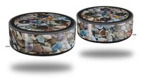 Skin Wrap Decal Set 2 Pack for Amazon Echo Dot 2 - Sea Shells (2nd Generation ONLY - Echo NOT Included)