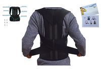 Back Brace Posture Corrector | for Lower and Upper Back Pain | Improves Posture and Provides Lumbar Support | Fully Adjustable Support Brace | Men and Women (L: Waist Length fits 35.4-41.3", Black)