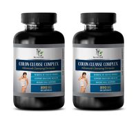 Colon Cleanse Detox Pills - Colon Cleanse Complex - Advanced Cleansing Formula - Ginger Extract Pills - 2 Bottles 180 Capsules