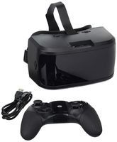 AuraVisor All-In-One Virtual Reality VR Goggles Headset - No Phone, Cables, or Computer Needed - Black - By Damson Audio