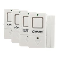 Doberman Security Magnetic Trigger, Sturdy, Compact Security Alarm, White (SE-0180W-4PK)
