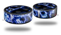 Skin Wrap Decal Set 2 Pack for Amazon Echo Dot 2 - Electrify Blue (2nd Generation ONLY - Echo NOT Included)