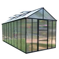 Palram HG5616 Glory Greenhouse, 8' x 16', Gray