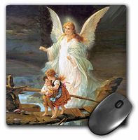 3dRose LLC 8 x 8 x 0.25 Inches Mouse Pad, Guardian Angel (mp_4668_1)